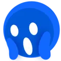 Face emoji with wide open mouth and eyes, showing shock, horror, or screaming