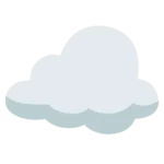 Cloud Emoji symbolizing calmness, dreams, weather, and peaceful emotions like serenity and relaxation.
