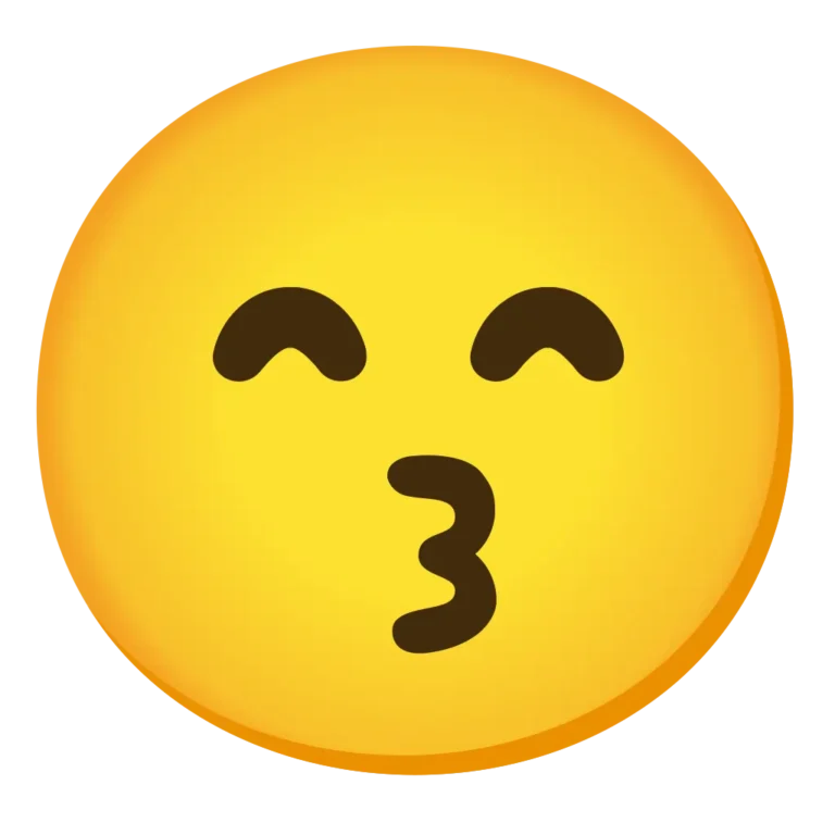 Face with kiss emoji blowing a heart, expressing affection, love, and playful romantic vibes