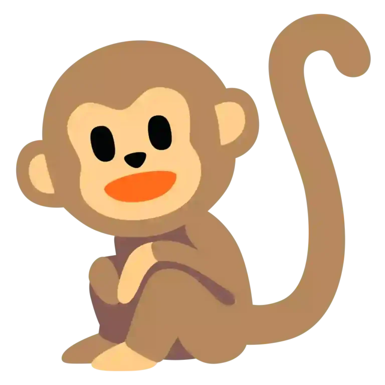 Monkey Emoji showing playful, curious, or cheeky expressions, representing fun, mischief, and lighthearted moments.