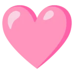Pink Heart Emoji symbolizing gentle love, affection, kindness, and warm emotional connection in digital conversations.