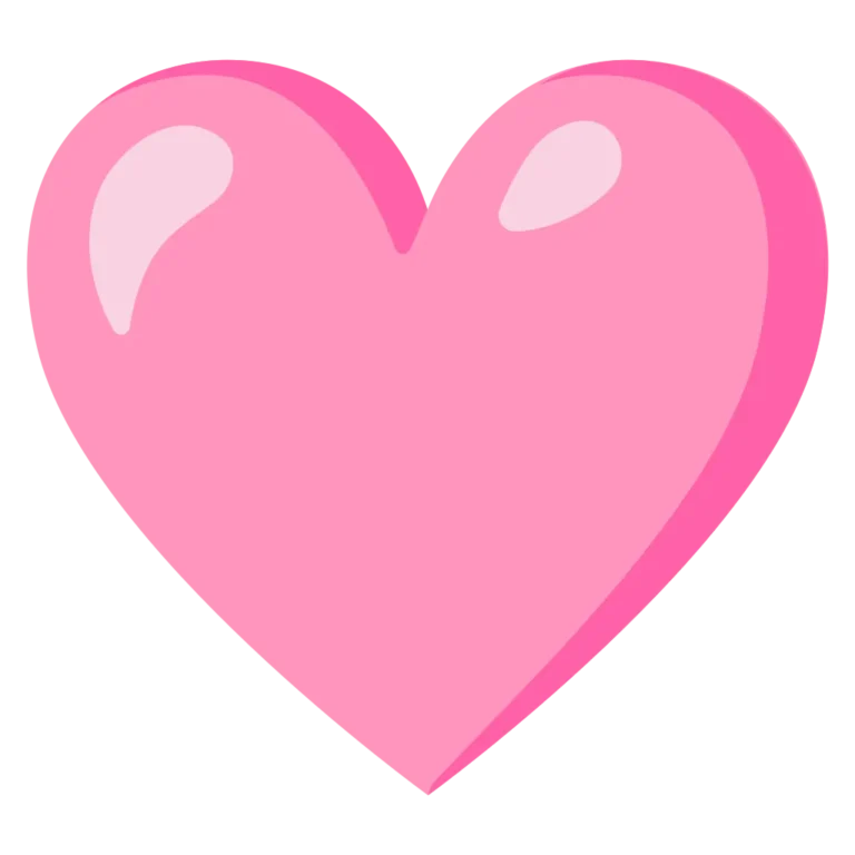 Pink Heart Emoji symbolizing gentle love, affection, kindness, and warm emotional connection in digital conversations.