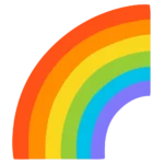 "Rainbow emoji representing hope, diversity, and positivity — a colorful symbol of unity and brighter days"