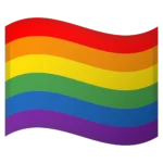 Rainbow Flag Emoji symbolizing LGBTQ+ pride, diversity, equality, love, and celebration of inclusivity.