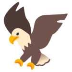 "Eagle emoji symbolizing freedom, strength, and sharp vision — a bold expression of pride and power"