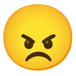 Aggravated Emoji ๐ meaning and usage in chats and social media