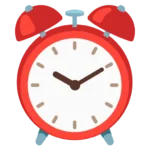 Alarm Clock Emoji ⏰ meaning and usage in chats and social media