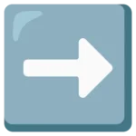 Right Arrow Emoji ➡️ meaning and usage in chats and social media