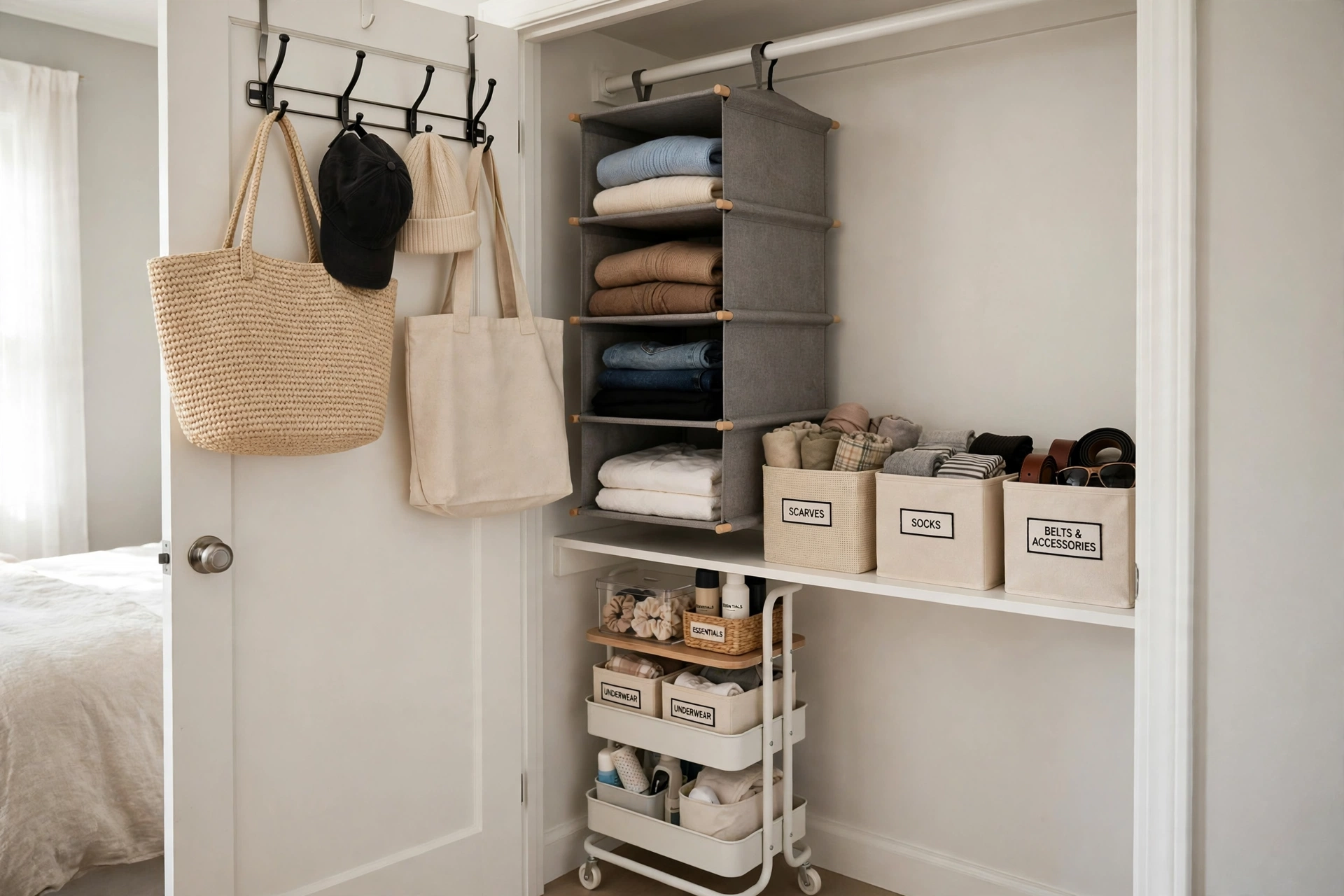 renter friendly closet organization ideas